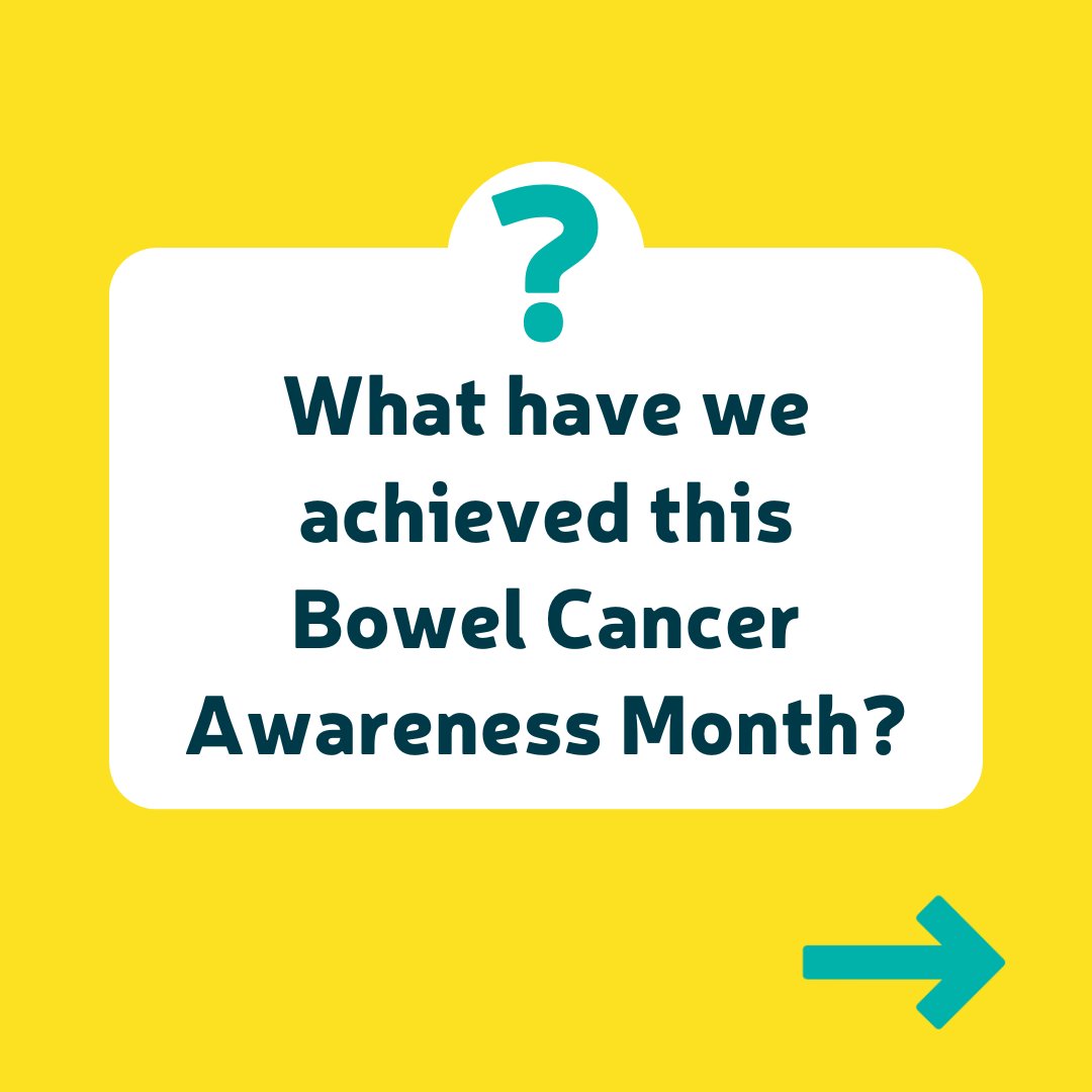 🧵[1/9] We can’t quite believe another #BowelCancerAwarenessMonth is over! We want to say a massive thank you to our community. Without you none of this would've been possible. Here’s a round-up of what we’ve been up to this month 👇