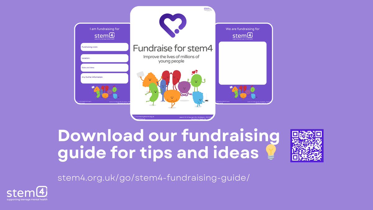 Thank you, thank you, thank you for all you do to fundraise for stem4 🥹 @uhswimbledon @ThePerseSchool Together we can make a difference in the mental health of young people 💜 📒NEW: #Fundraising Booklet- stem4.org.uk/go/stem4-fundr…