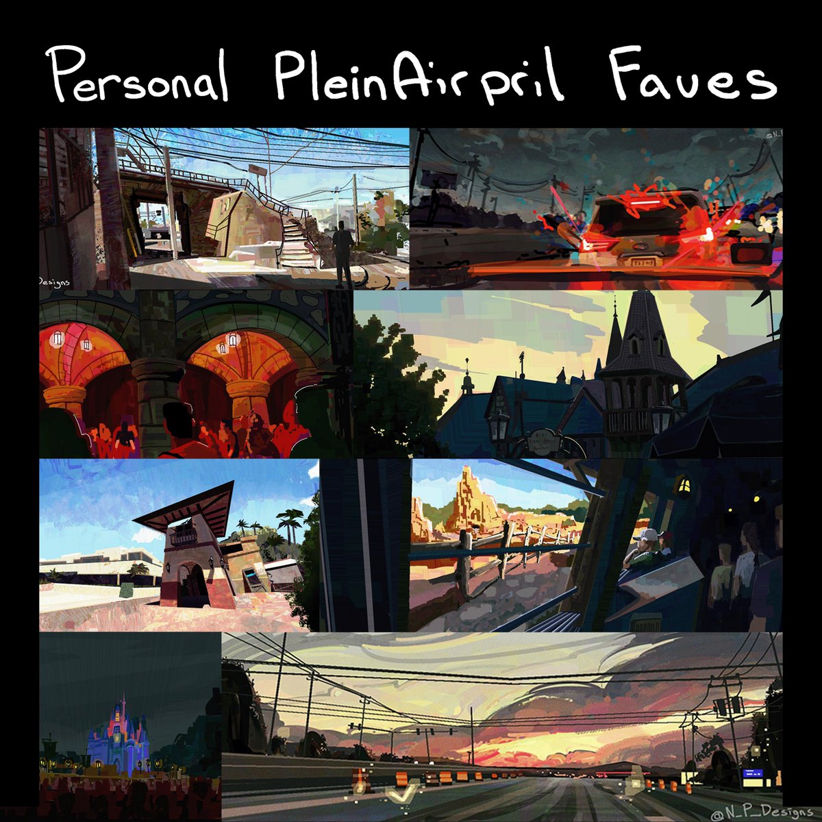 #pleinairpril2024 Wrap Up!

A month of daily painting completed!

Check out the breakdown in the replies

#pleinairpril #dailypaint #digitalart