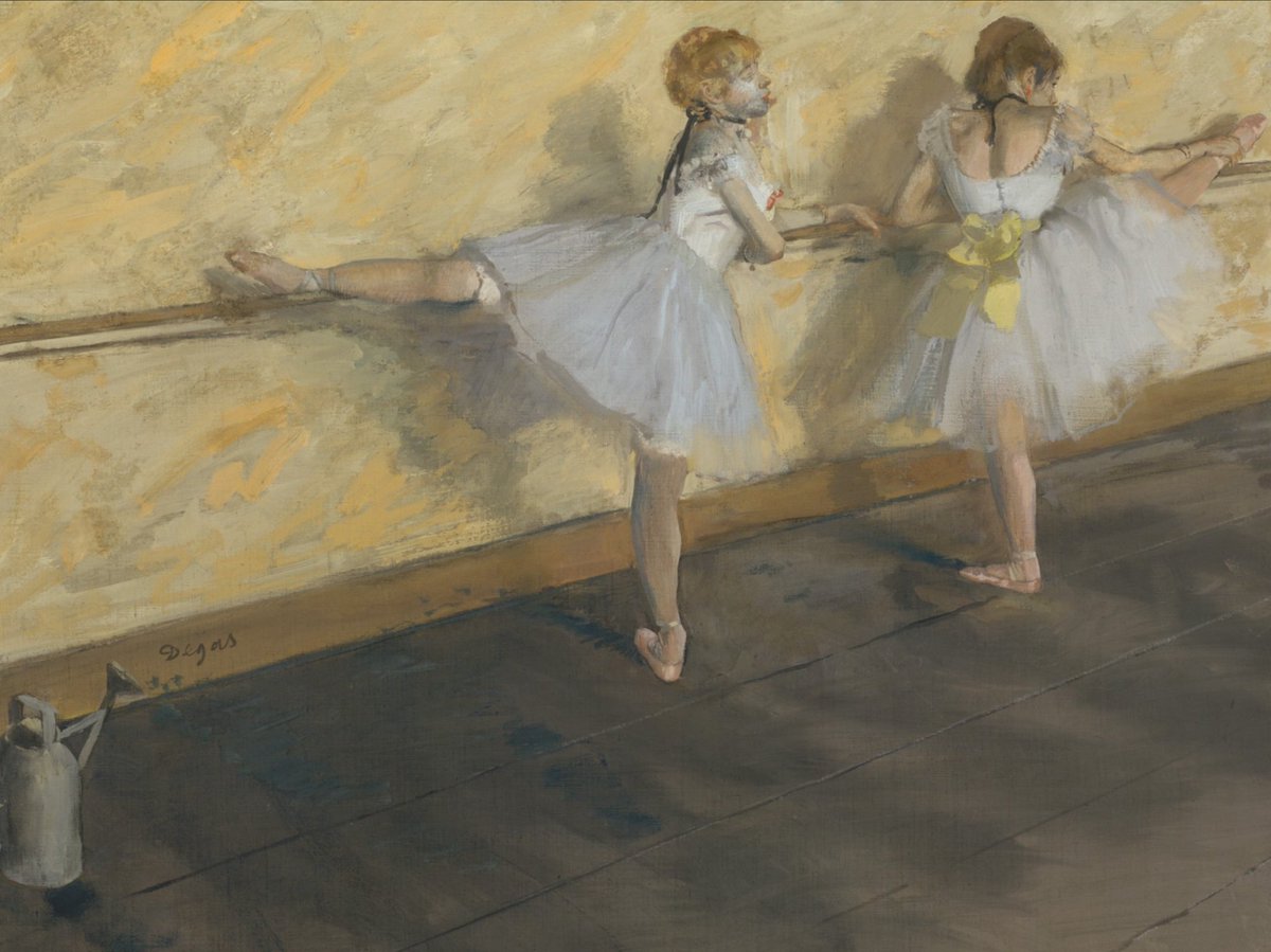 Edgar Degas Pratique è la barre (détail). 1877