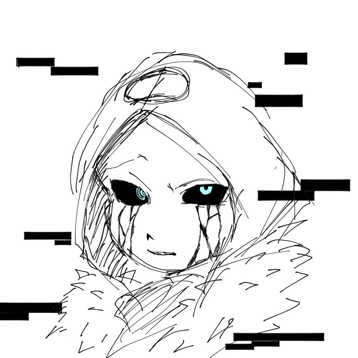 kto_3988's tweet image. #Undertale  #UndertaleAU 
 #ERROR404

初描き🦴