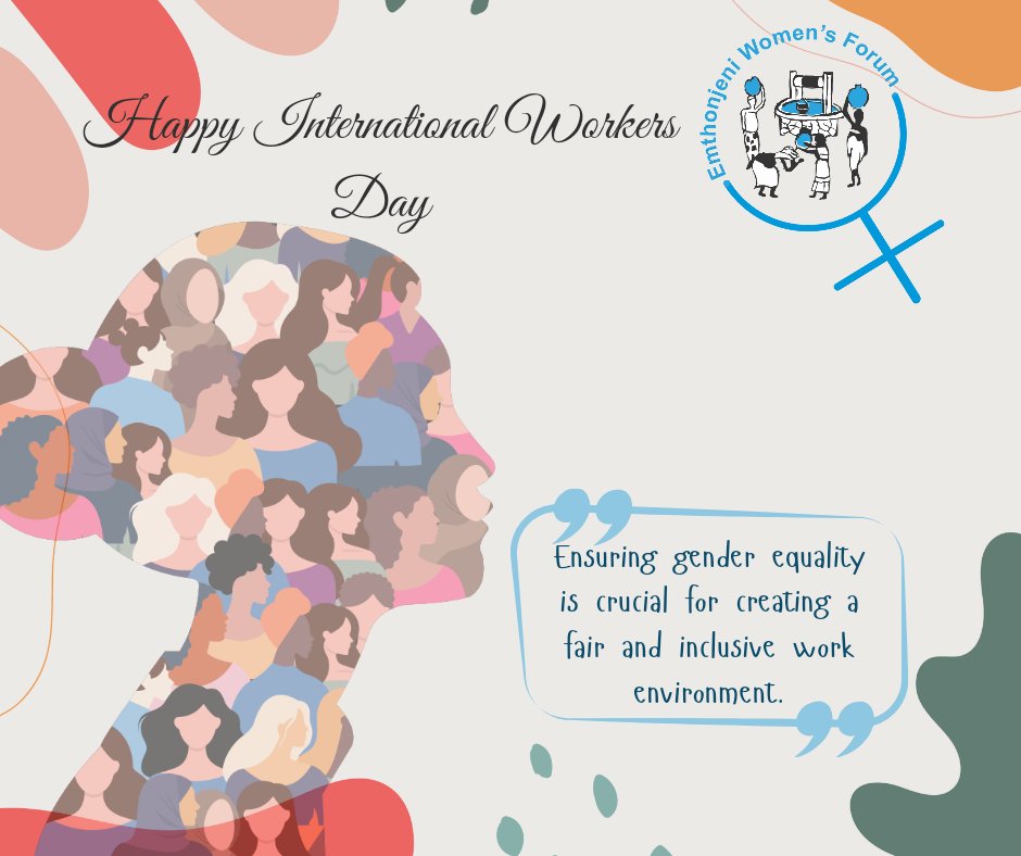 Happy International Workers Day🎉🎉
As we celebrate workers' day, let us also promote equal opportunities for women in the workplace and cultivate a just and inclusive atmosphere #WomenEmpowerment  #EmpowerWomen  #GBVAwareness #StopViolenceAgainstWomen #GenderEquality