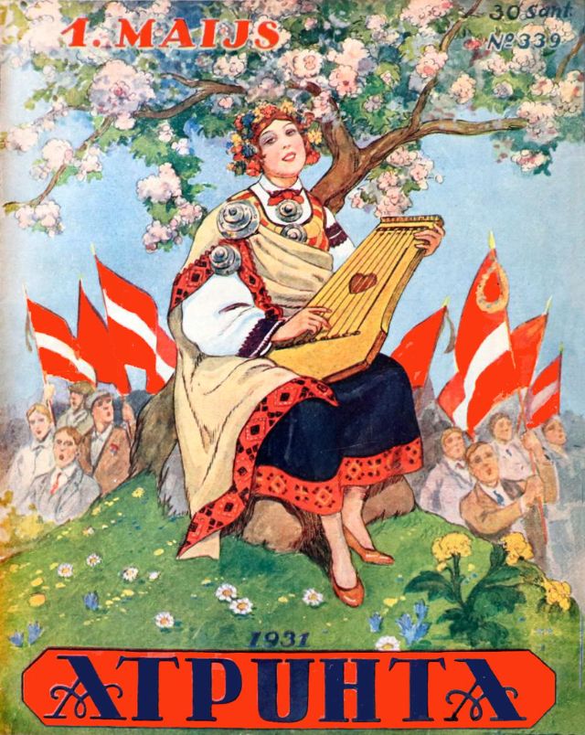 «Atpūta» magazine, celebrating Mayday in 1931. #Latvia #Baltics 🌺