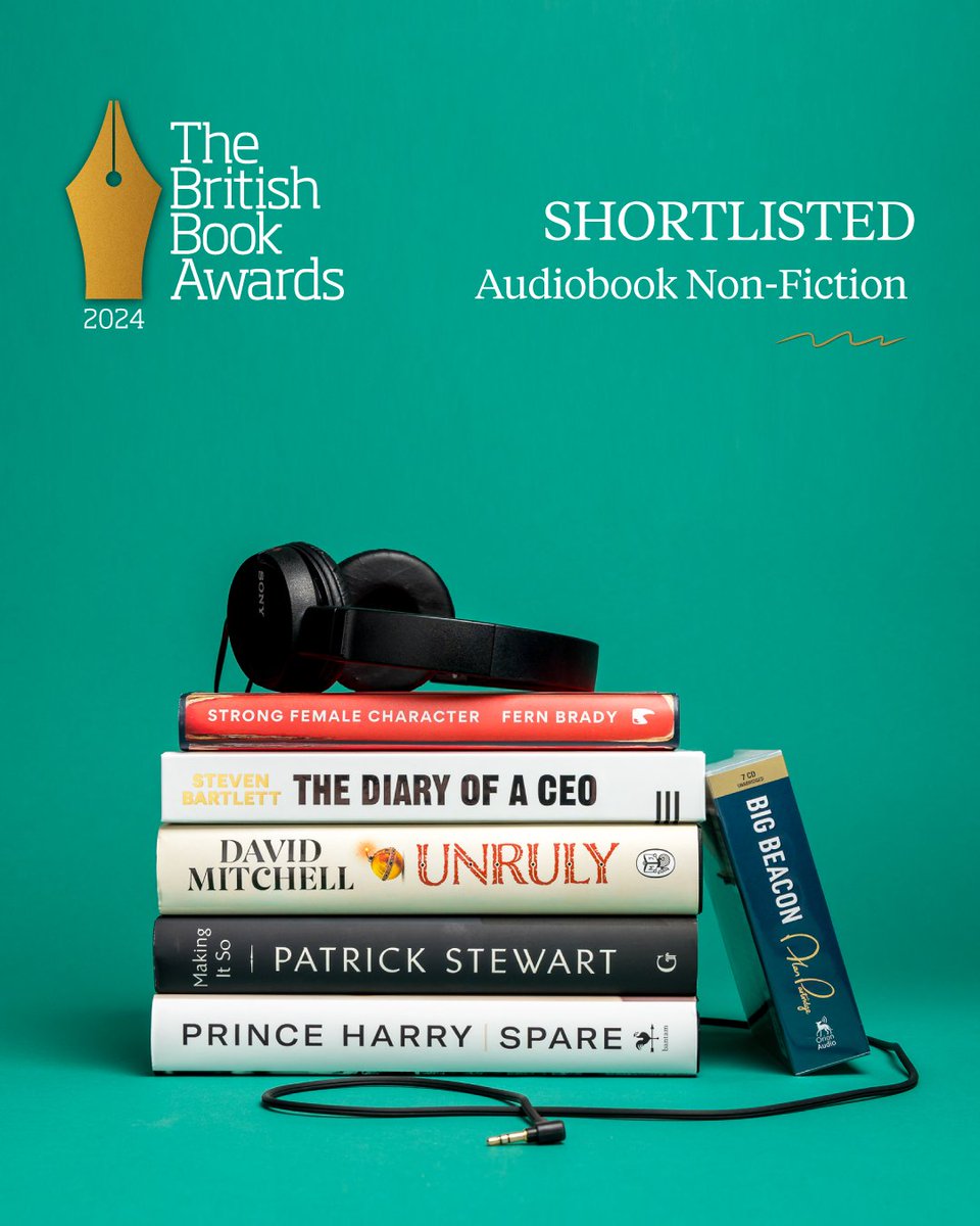 Memoirs from stalwarts of British media and royalty, alongside histories and self-development titles, make up our Audiobook Non-Fiction shortlist 🎧

See the thread below to find out more about the shortlist 👇#BritishBookAwards #Nibbies