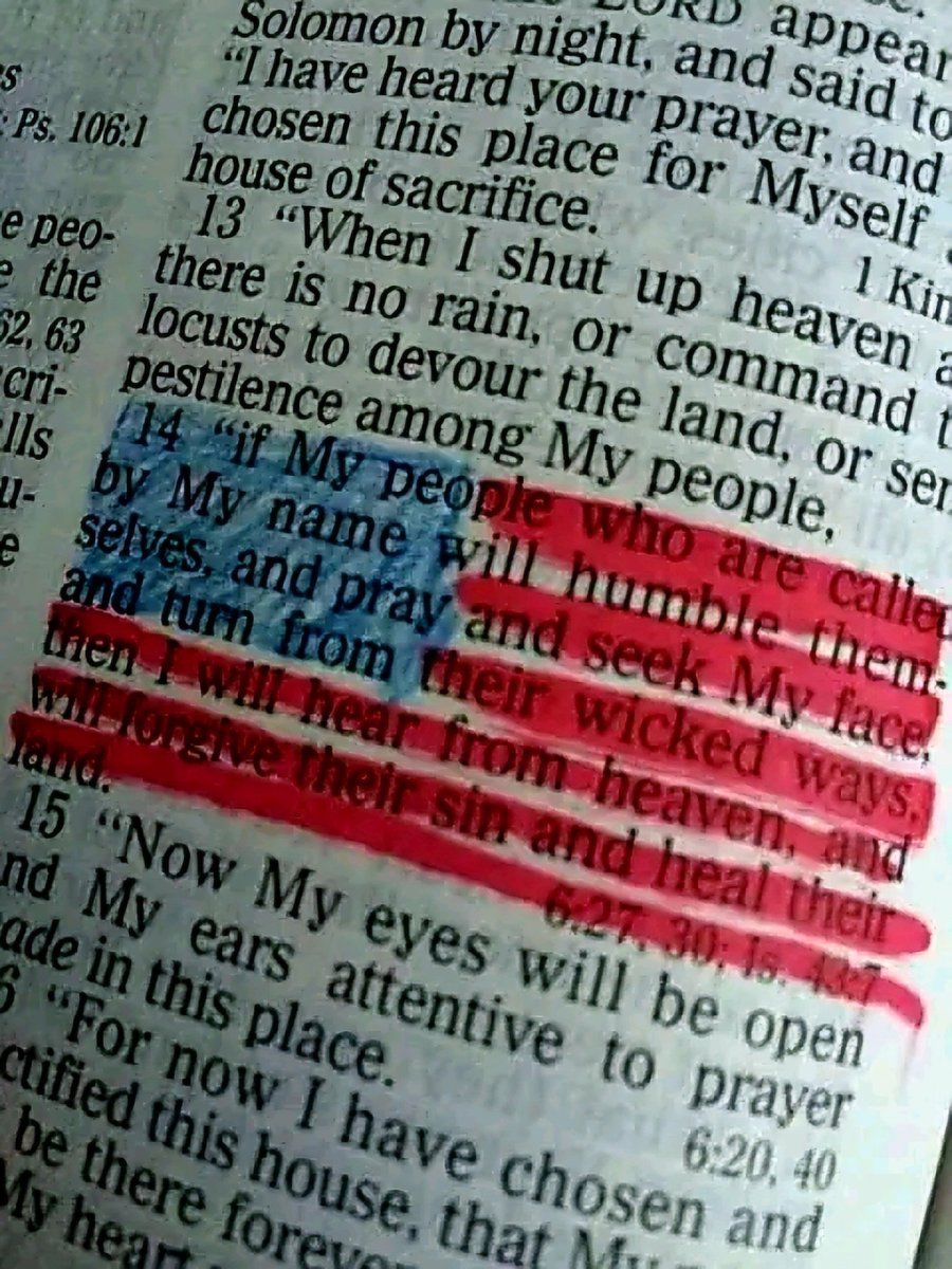 Good Morning Everyone 📖 

America: 
Your Battle is SPIRITUAL Not POLITICAL

#Repentance = #Restoration
 2 Chronicles 7:14 nkjv

Matthew 3:2
Repent ye: for the kingdom of heaven is at hand.
Read:John 3:3-6,16-18