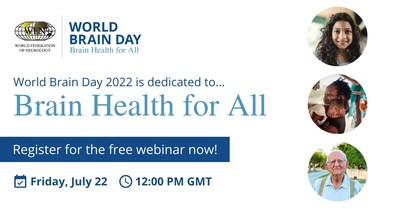 Join the free World Brain Day webinar on July 22 at 12 PM GMT! Experts unite to boost global brain health and tackle neurological disorders. Register now! #WorldBrainDay #BrainHealthForAll
