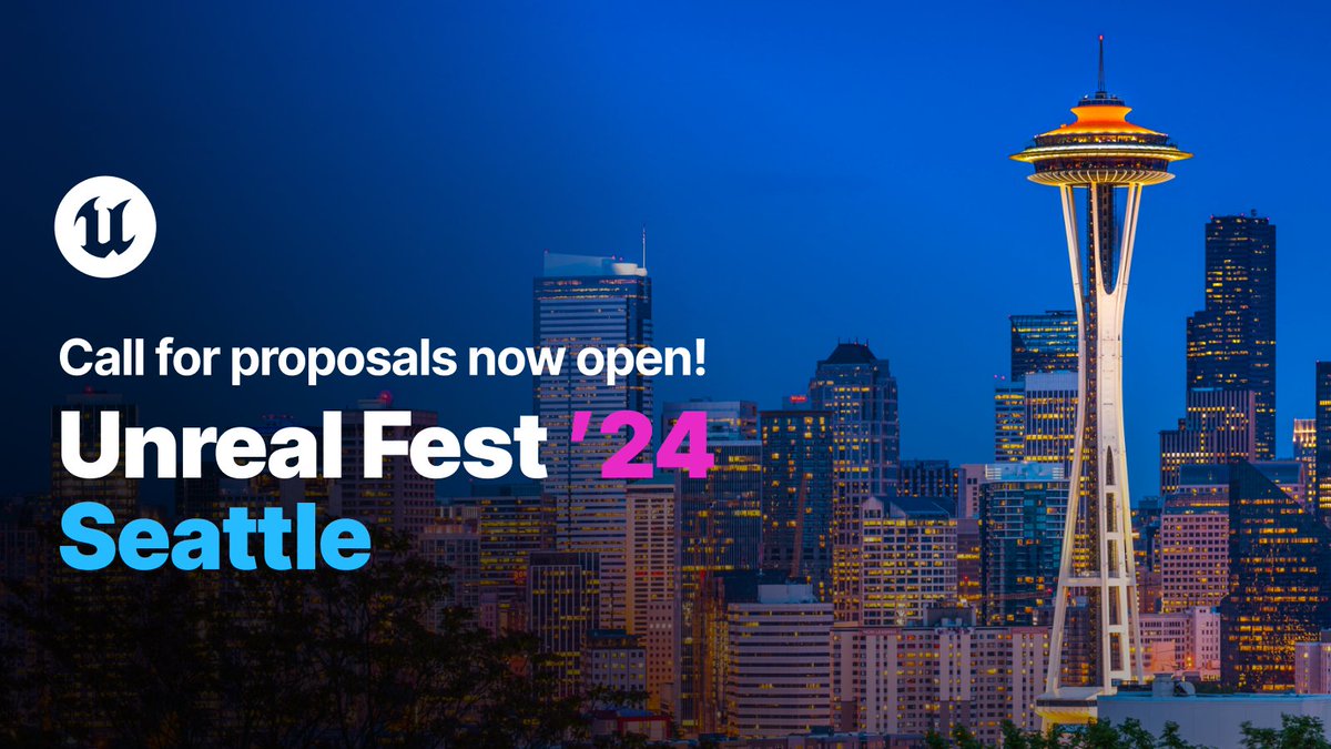 Working on something special? Epic Games needs YOU! We’re looking for talented devs and creators using Epic tools to present at Unreal Fest Seattle 2024. Call for Proposals is now open! We’re accepting submissions until May 22. Submit your proposals now. epic.gm/unreal-fest-24…
