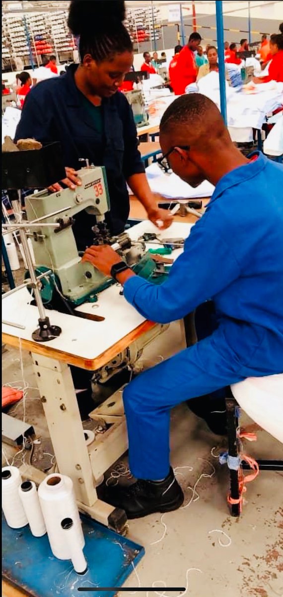 We love staying in contact with our alumni. Chrissie is one of them. She shared with us this picture. She’s currently working as a stitching mechanic. We wish you all the best and proud of you!