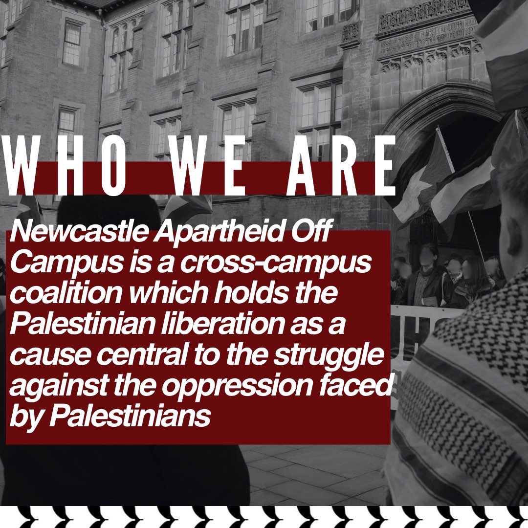 Newcastle Apartheid Off Campus tweet media