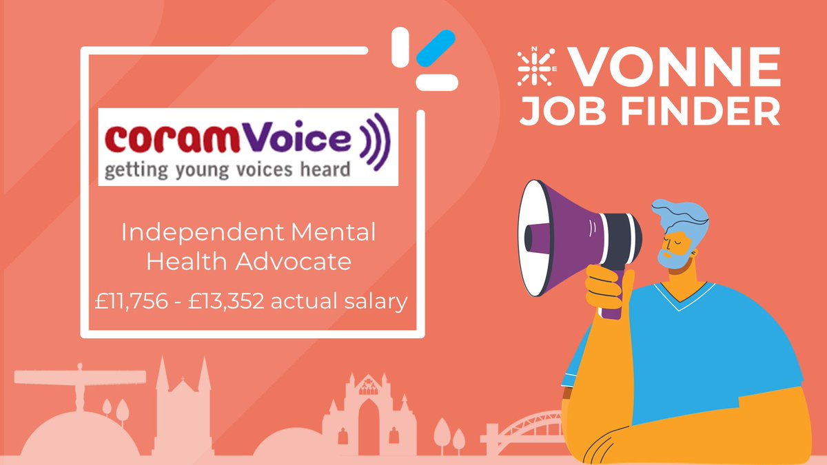 Independent Mental Health Advocate, @CoramVoice , £12-13K actual salary

vonne.org.uk/vonne-jobs-det…

#CharityJobs #NorthEastJobs #NorthumberlandJobs
