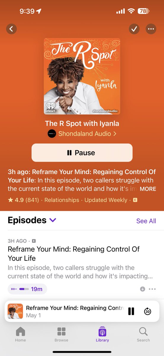 I love @iyanlavanzant man! 

Her voice is so calming. She’s so understanding of ppl and the universe. 

Great podcast!