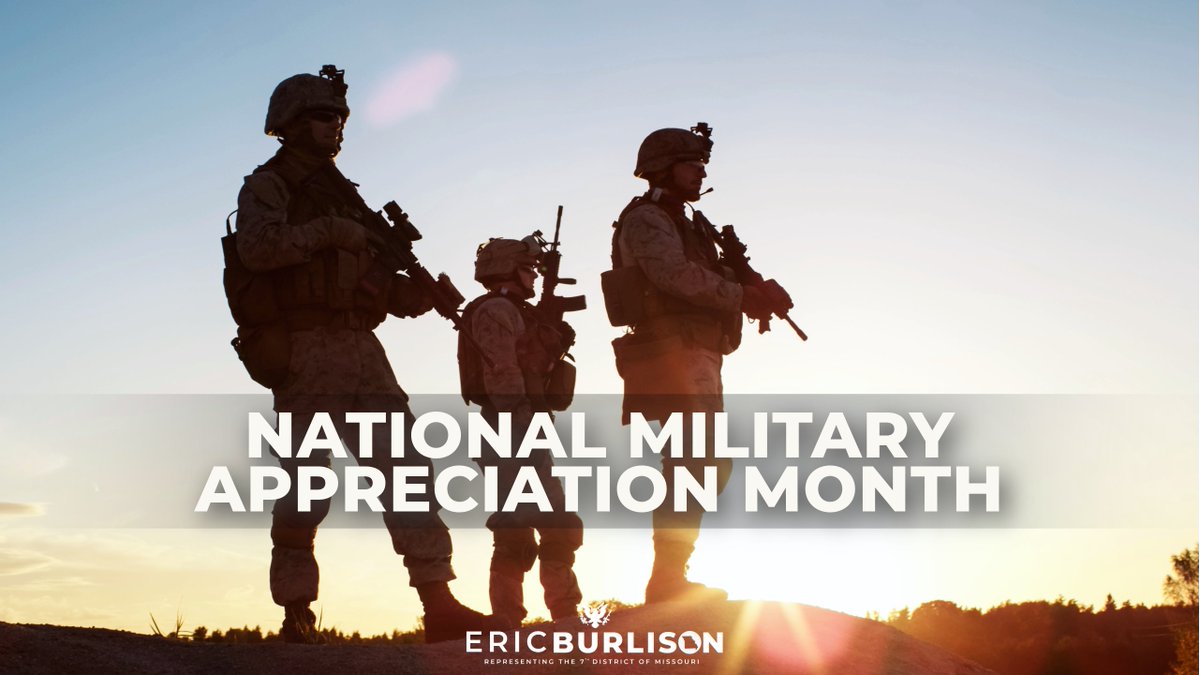 Happy National Military Appreciation Month! This month, we honor our nation's heroes who put it all on the line defending our country. May God bless our military members. 🇺🇸