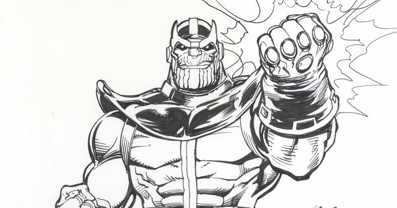 Thanos #thanos @marvel #comicart #supervillian #artistonx @nealadamsdotcom