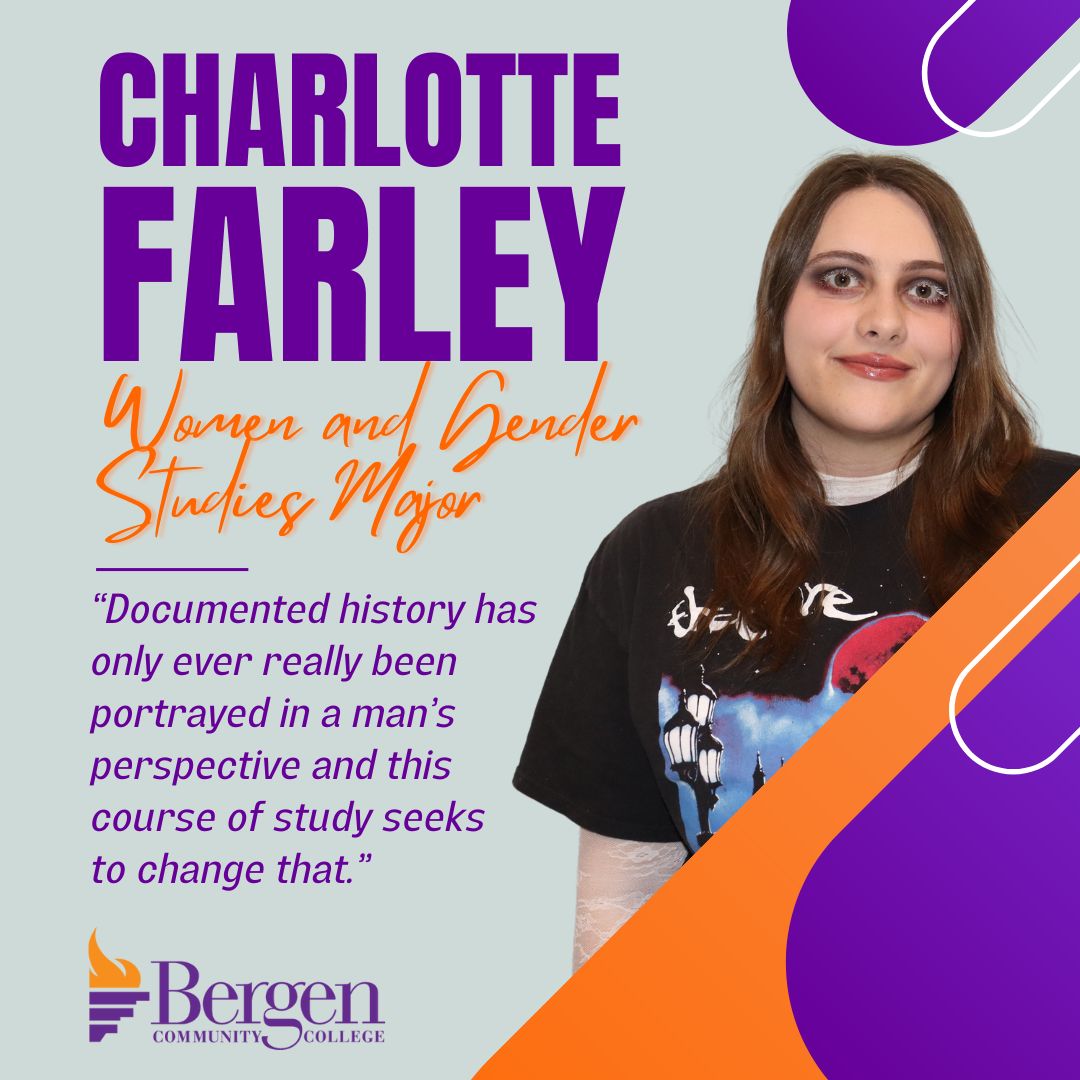 @bergencc women's and gender studies student Charlotte Farley said, “Documented history has only ever really been portrayed in a man’s perspective and this course of study seeks to change that. ' Learn more at bergen.edu/wgs/. 

#bergencc #learnbelongsucceed #nj