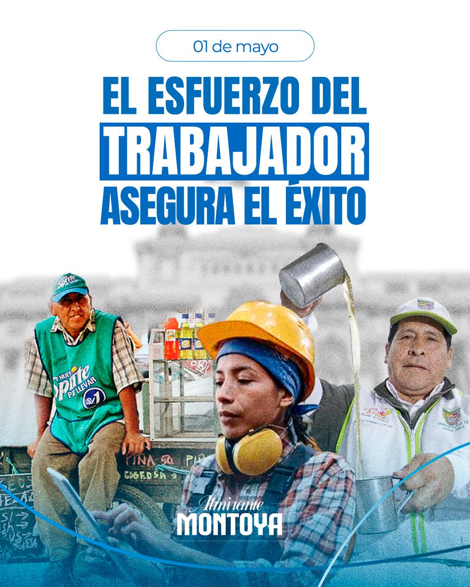 En el #DíaDelTrabajador, reconocemos el esfuerzo y dedicación de cada peruano. Desde la Comisión Capital Perú, que tengo el honor de presidir, seguimos comprometidos en impulsar leyes que fortalezcan nuestra economía y mejoren las capacidades de nuestros trabajadores. 🇵🇪💼…