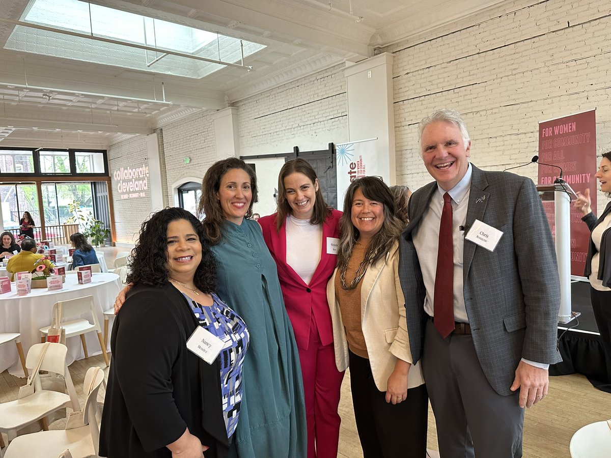 Great to be with so many women leaders @collabcle today. I thought of my mom this morning, an entrepreneur who founded a firm and ran it with 5 other women for 35 years. Our workforce depends on and grows with women in leadership. Hats off CollabCle! collabcle.org