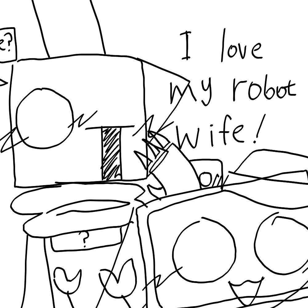 Urlocal_Moony's tweet photo. Me and my robot wife reference #meandmyrobotwife #mechamato #mechamatooc #texty #tapayyin #texayyapin https://t.co/LxrIbEhC0E