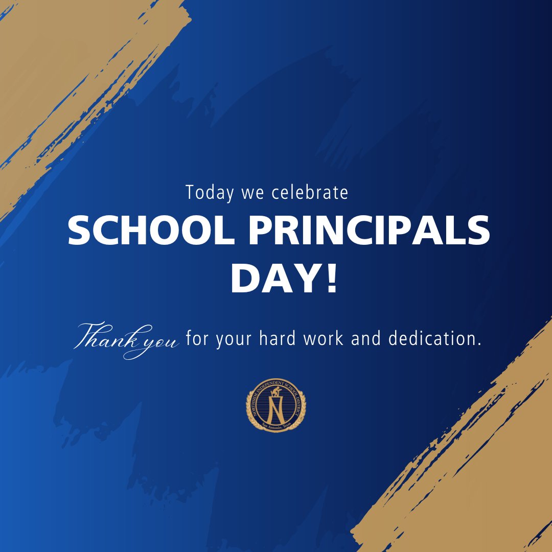 Happy National School Principals Day! We thank the amazing principals who work tirelessly to create a safe, supportive, and enriching learning environment for students. Your dedication and leadership are truly appreciated! #TeamNorthside