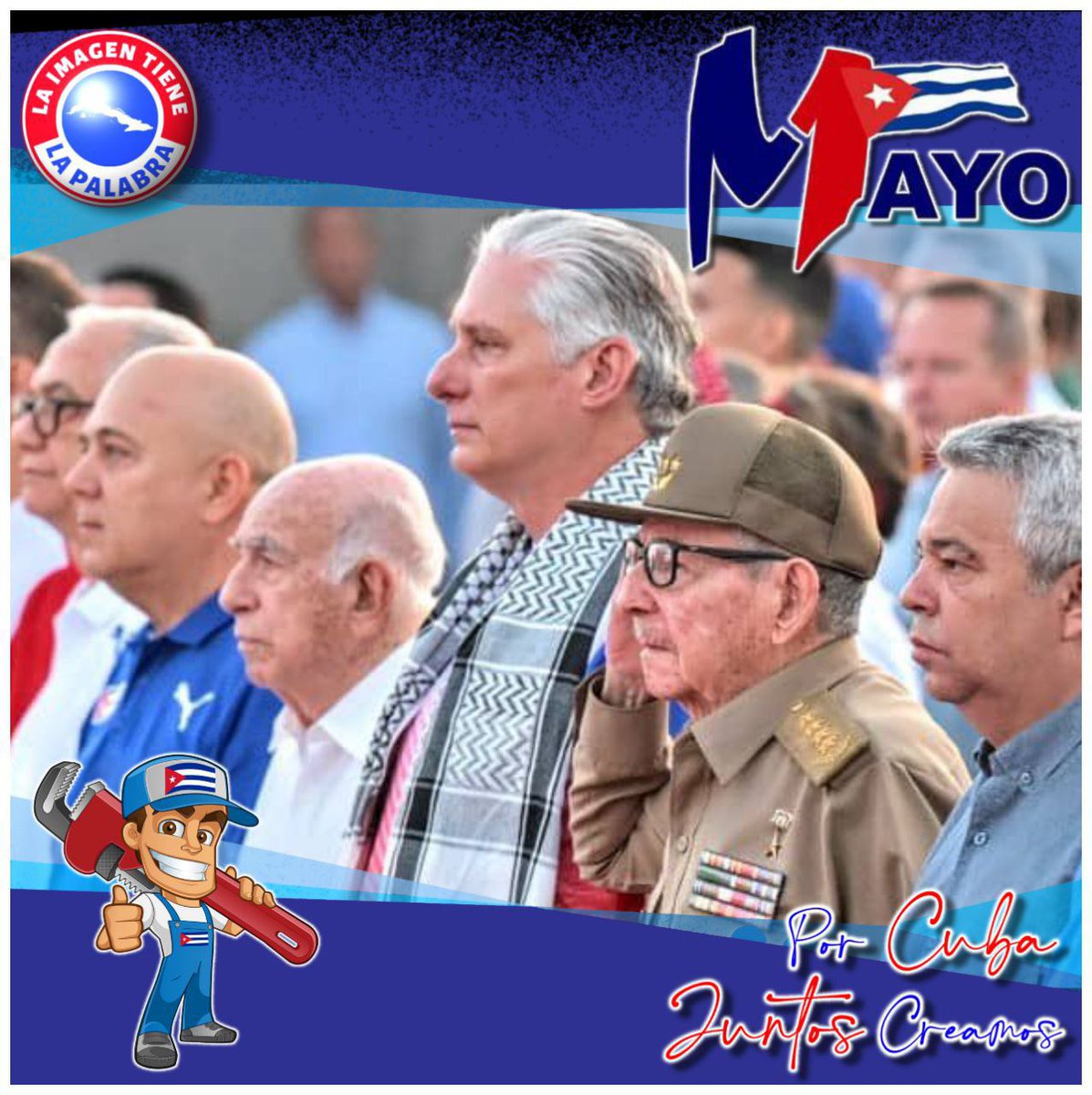 @PasionXCuba2022 @DiazCanelB @VidePvide @PartidoPCC @GobiernoCuba @UlisesGuilarte @centrofidel @FSoldadodeIdeas #PorCubaJuntosCreamos Desde la Tribuna Antimperialista el pueblo de #Cuba celebra el 1ero Mayo. #PasiónXCuba