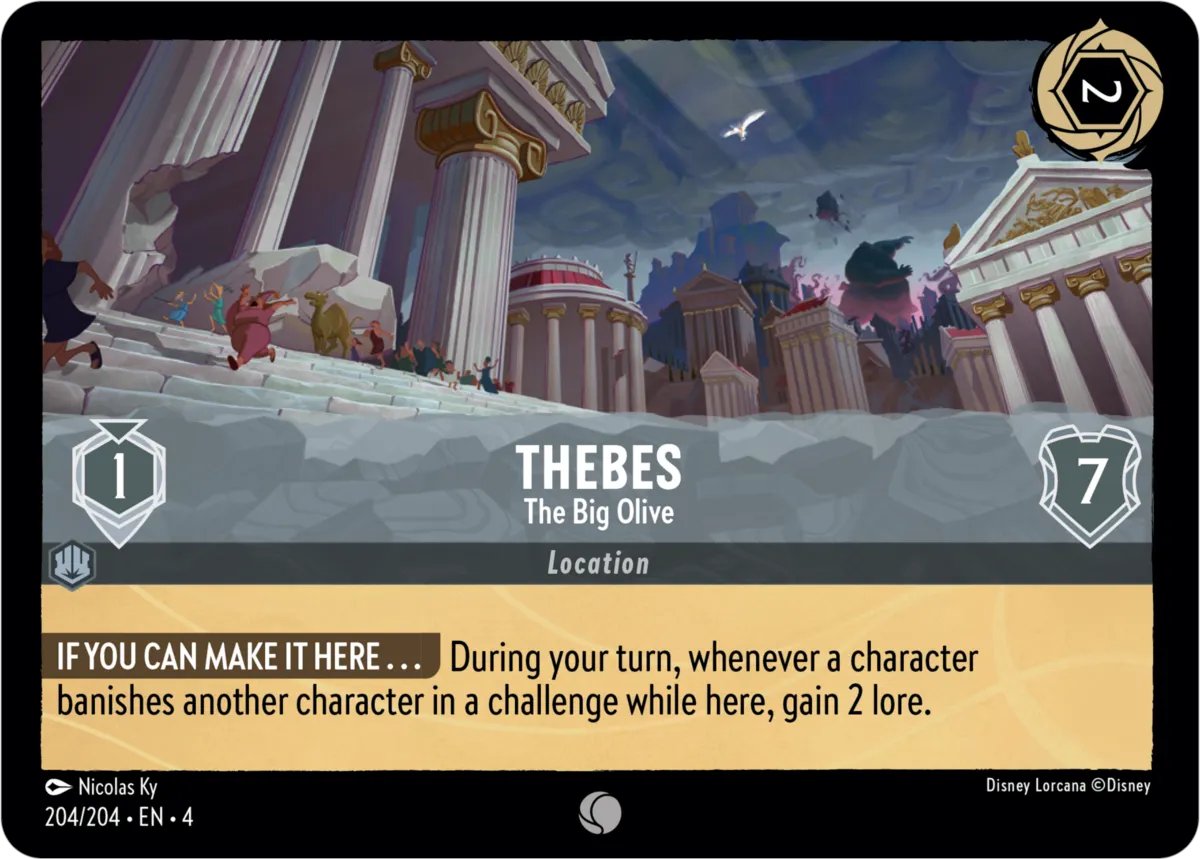 LorcanaFr's tweet image. Nouveau Lieu révélé par Cardmarket!

Durant notre tour, à chaque fois qu'un personnage bannit un autre personnage dans un défi en étant sur ce lui, gagnez 2 lore.

Alors qu'en pensez vous?

#lorcanaspoil #lieu