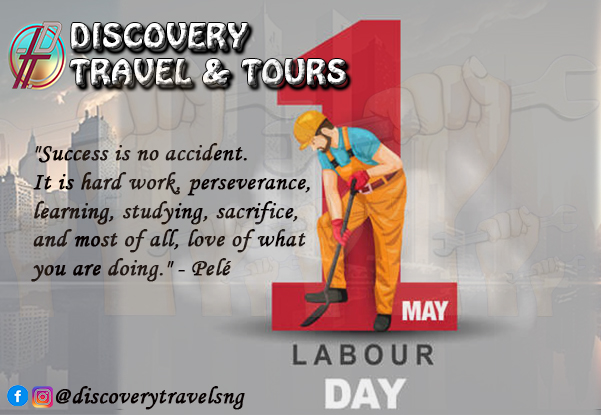 Happy Workers' Day! 

May your hard work and dedication be recognized and celebrated today and every day.

#workersday #laboursday #May1 #discoverytravelsng #travelagency