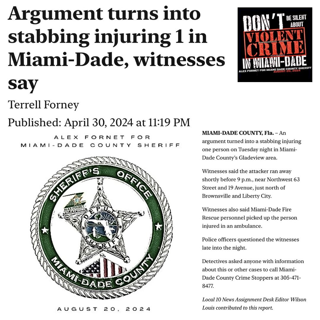 #MIAMI #MIAMIDADE #MIAMIDADECOUNTY #CRIME #NEWSHERIFFINTOWN #THELAWANDORDERSHERIFF  local10.com/news/local/202… #CRIMEMIAMI #ANOTHERSTABBING #STABBINGS #STABBEDMIAMI #STABBED #VIOLENTCRIMEMIAMI #VIOLENCEMIAMI #CRIMEMIAMI #MIAMICRIME #RISINGCRIME #NEWSHERIFFINTOWN2024 #SHERIFF