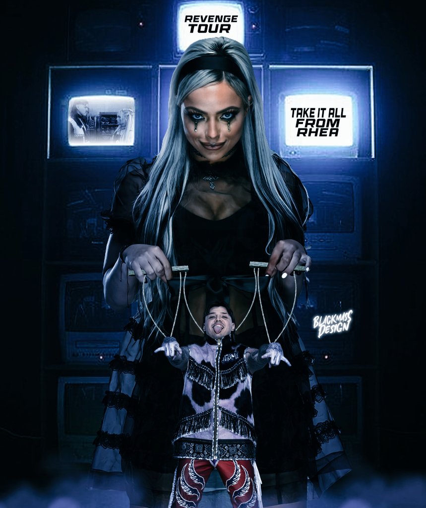 Watch me now ... @YaOnlyLivvOnce @DomMysterio35 #livmorgan #Revengetour #WWE #dominik #RheaRipley #WWERaw @WWEGP @luchalibreonlin