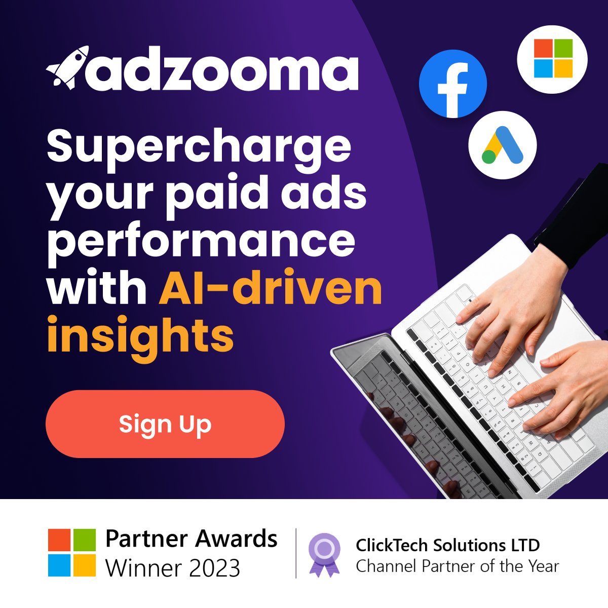 🚀Supercharge your paid ads performance!

Whether you’re new to paid ads or an experienced professional, improve account efficiency and extract maximum value from your Ad campaigns with our FREE Performance Report.

Sign up today👉 zurl.co/KsTr