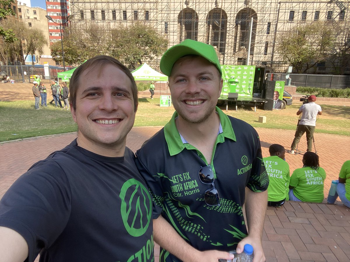 ScribantePieter's tweet photo. A great event in #Johannesburg, #ActionSA bringing it on #LabourDay. Let’s #insource our #workers, open and grow the #economy, and get South Africans #BackToWork! https://t.co/w3Kq9A7h29