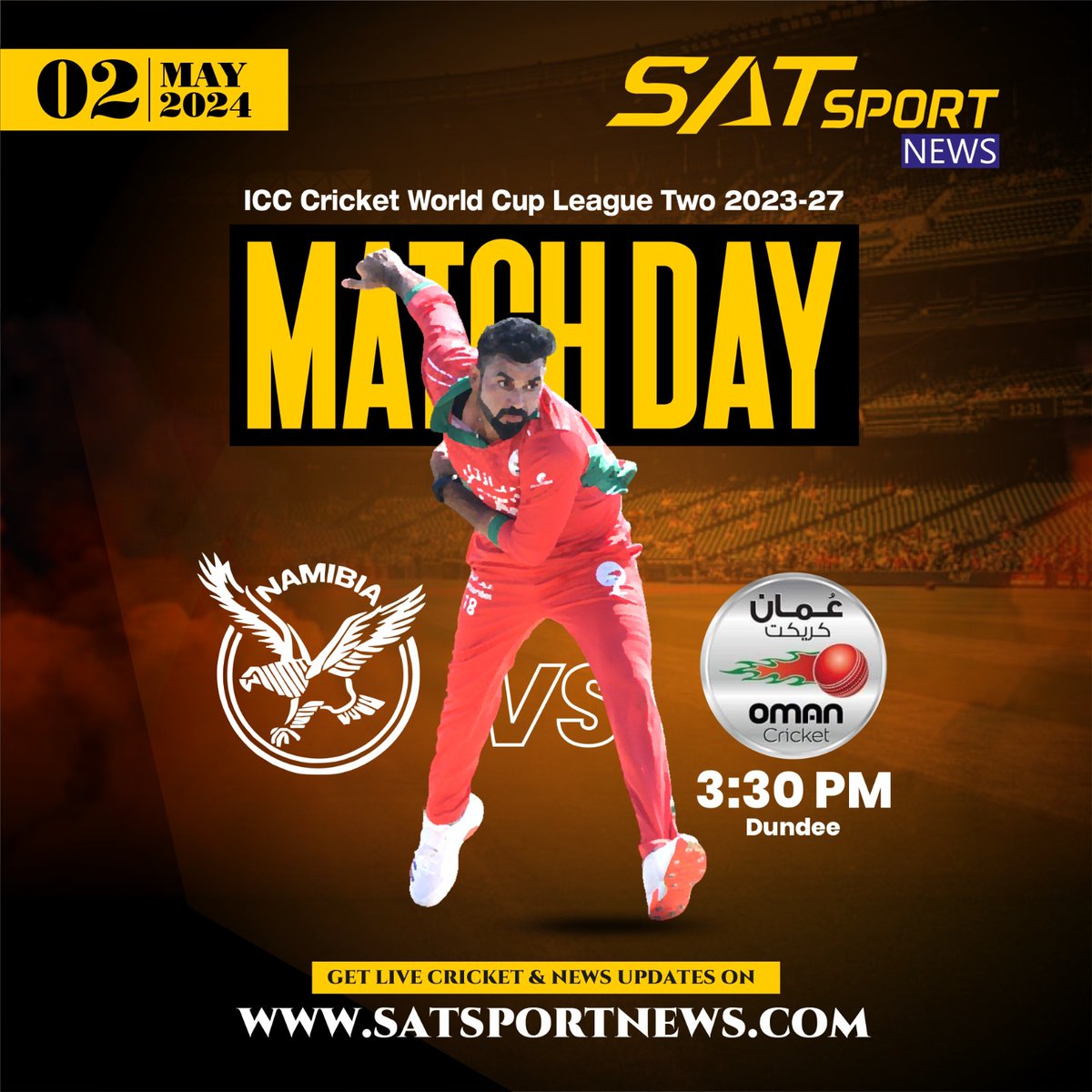 🙋🏻‍♀️🙋🏻‍♂️ WELCOME TO #SATSPORTNEWS 🙋🏻‍♀️🙋🏻‍♂️
🏆
👑 #ASIA'S #BEST #LIVE #SPORTS #NEWS WEBSITE 👑

💥🏆ICC Cricket World Cup League Two 2023-27🏆💥

🥎🏏NAMIBIA 🆚OMAN🏏🥎 🔥13TH - MATCH🔥3:30 pm🔥
🏆🥎

✅ ALL 'NAMIBIA 🆚 OMAN ' MATCHES AVAILABLE ON SATSPORTNEWS🏆

#namibiavsoman #namibia