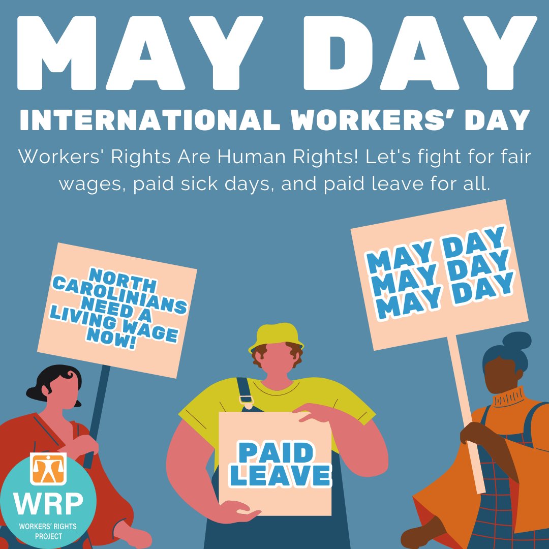 📢 Today, we're raising our voices for workers everywhere. Whether you're fighting for #fairwages, #PaidSickDays, or #PaidLeave, your activism makes a difference. Keep speaking out, keep organizing, and keep pushing for change. #Solidarity #MayDay #WorkersRights