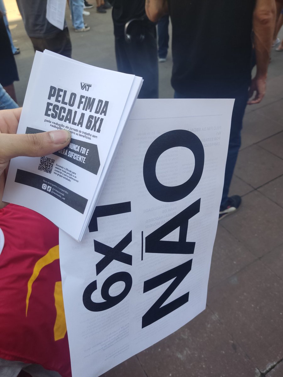 otaldohaise's tweet photo. Pelo fim da escala 6x1 e por uma vida além do trabalho! #fimdaescala6X1 #vatnasruas1demaio vamo que vamos! https://t.co/QYM8fjHwJ8