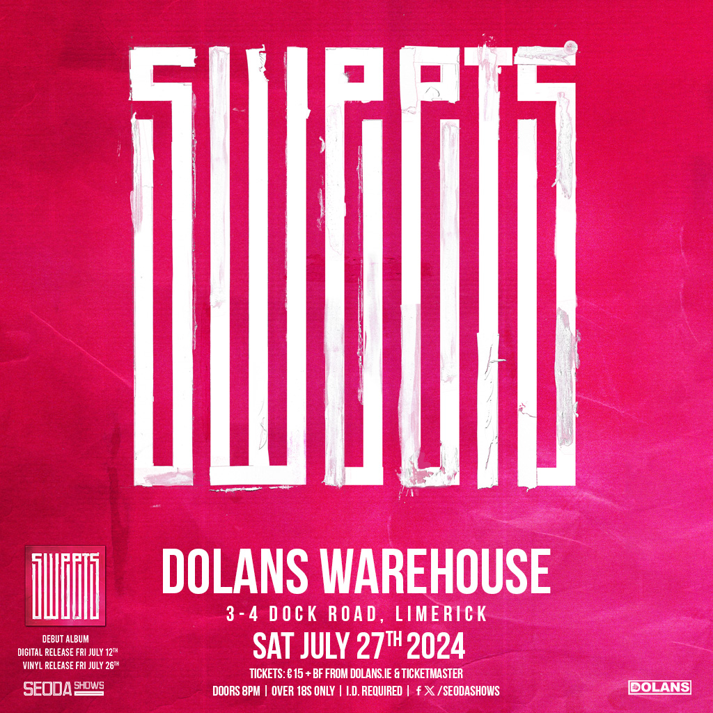 ***NEW SHOW AT DOLANS*** Seoda Shows presents SWEETS Dolans Warehouse Saturday July 27th Tickets on sale Friday May 3rd from Dolans.ie at 10am @SWEETStheband @seodashows