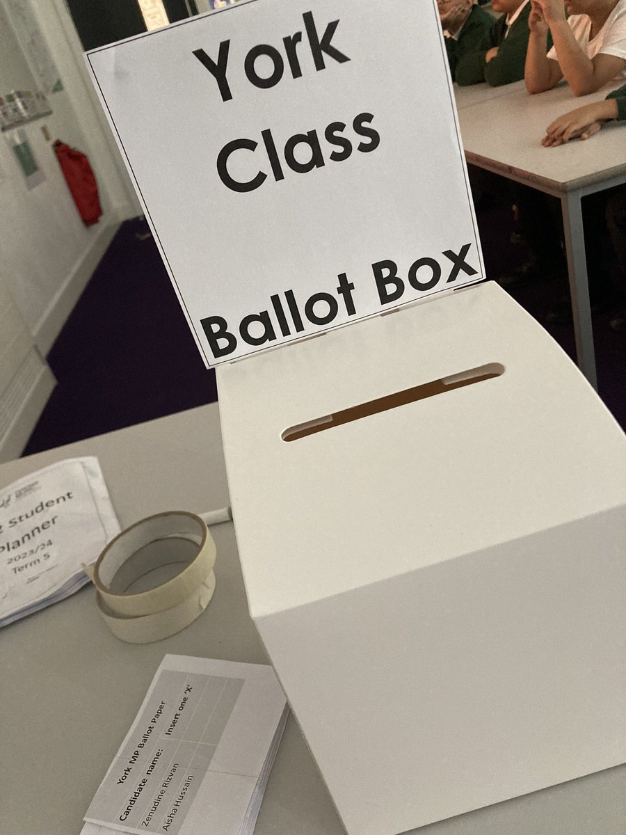 Voting time in York class! #parliamentweek