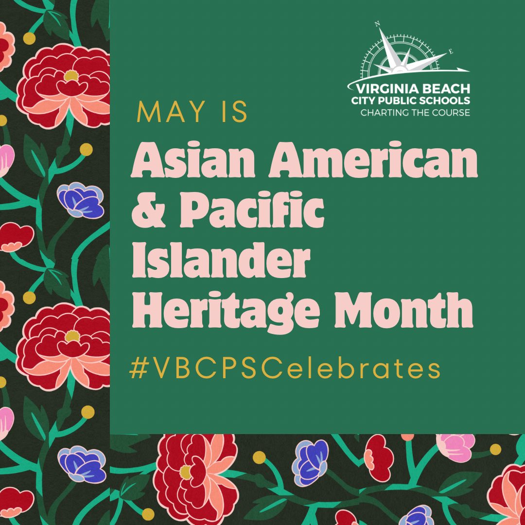 🌟 Celebrating Asian American and Pacific Islander Heritage Month 🌟

This May, Virginia Beach City Public Schools honors the rich diversity and innumerable contributions of those of Asian American and Pacific Islander (AAPI) descent.