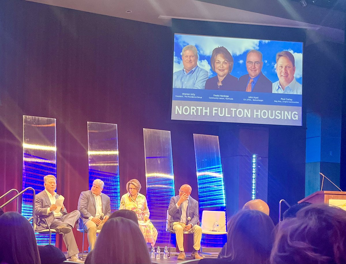 🤝 #SelectFulton in collaboration with key regional partners at the North Fulton Futures Summit. 💫 The summit, focusing on the critical interconnections between affordable housing, workforce development, and the sustainability and growth of small businesses #FultonCounty #RP