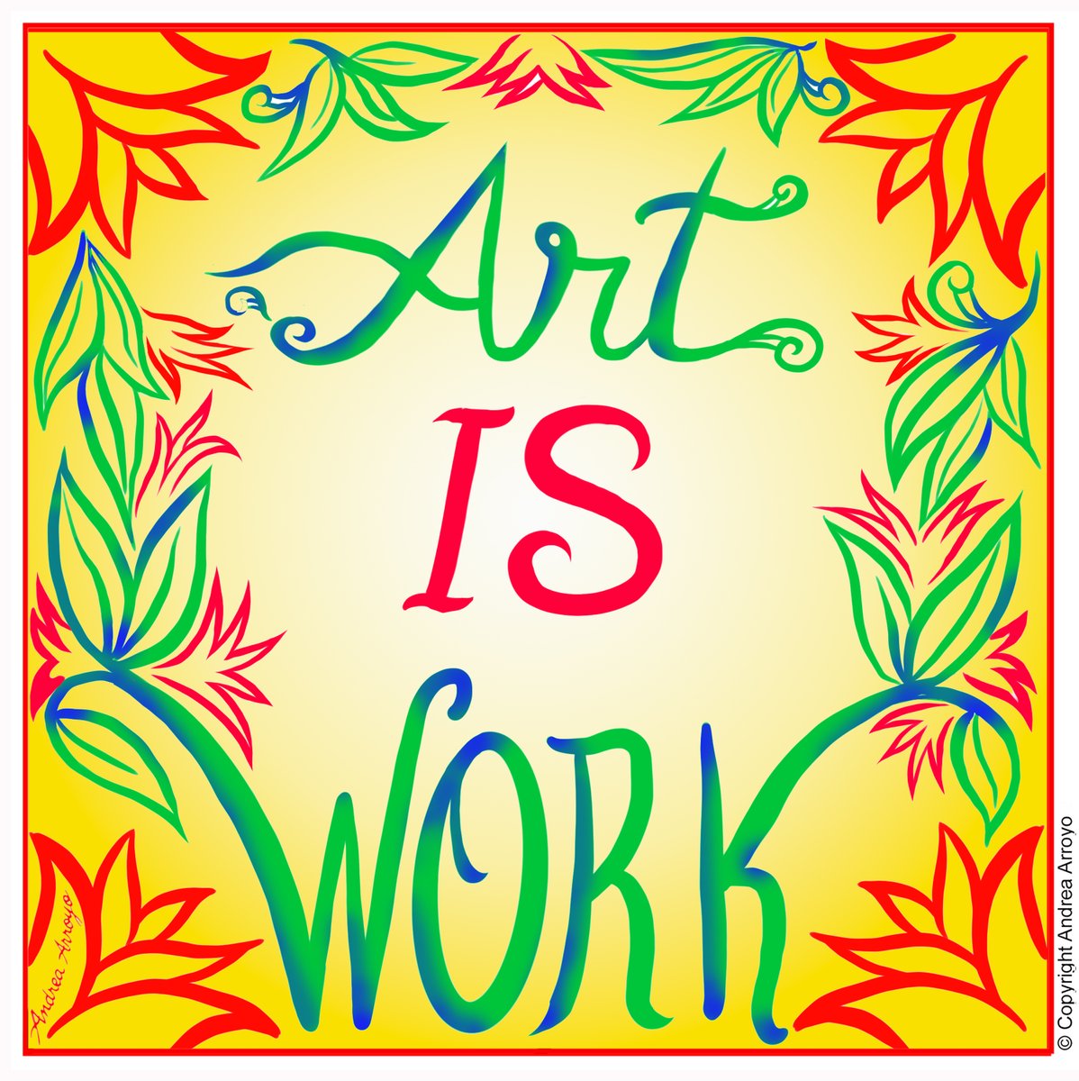 '#ArtISwork' Happy #WorkersDay! Commemorating #workers' struggles & gains. TNX to all artists who create #Artforchange.
Join us for @NYWomensFdn Bkfst 5/8: give.nywf.org/cwb2024 
#CelebrateWomen #CWB2024 #ArtActivism
#AndreaArroyoArt #ArtAsSolidarity #feministartist 
@ArtsCRNY
