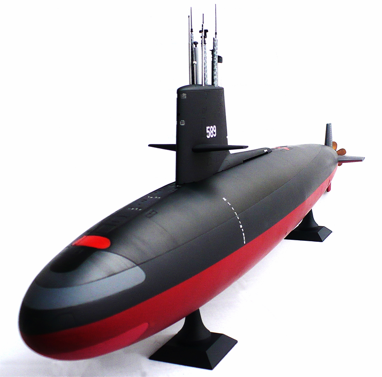 Skipjack Class USS Scorpion (SSN-589). 1/72 scale.