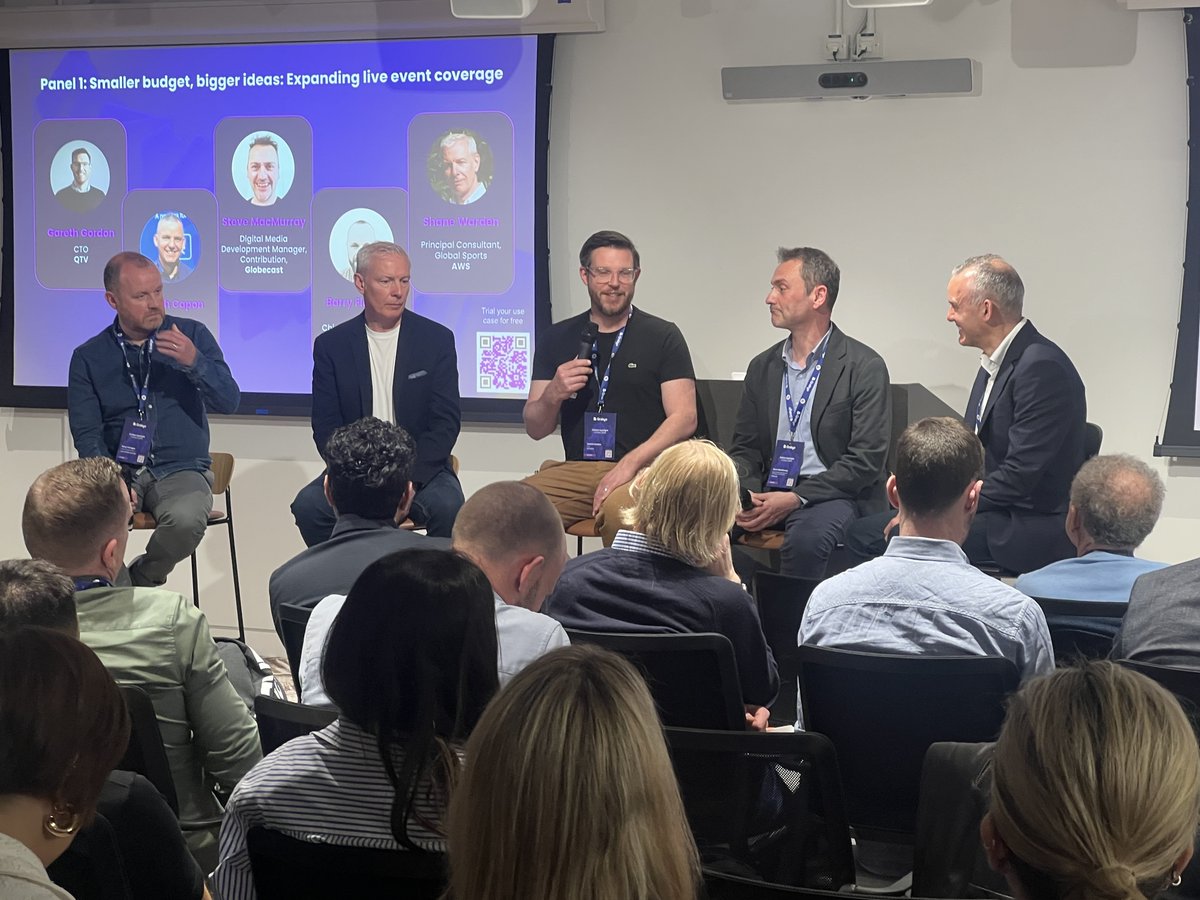 ☝️ For our opening #grabyospotlight panel, we're joined by <a href="/QTV_media/">QTV</a>, <a href="/AuroraMediaWW/">Aurora</a>, <a href="/awscloud/">Amazon Web Services</a> and <a href="/Globecast/">Globecast</a> to discuss their creative tactics to maximize live event coverage and unlock new monetization avenues against the backdrop of #broadcast industry budget constraints 💷