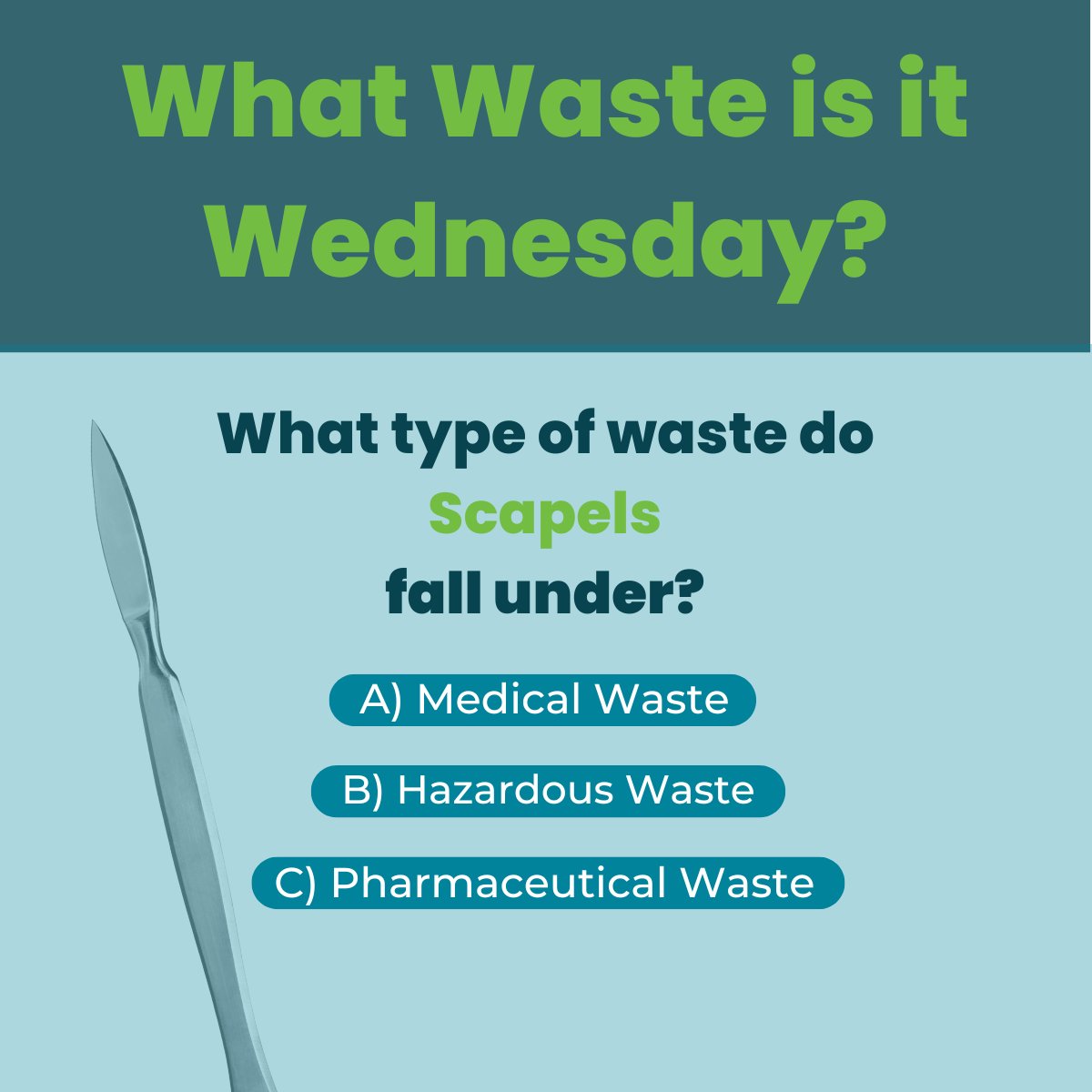 It's What Waste Wednesday . . . Leave your answer below in the comments!
#WWW #medicalwaste #hazardouswaste #pharmaceuticalwaste