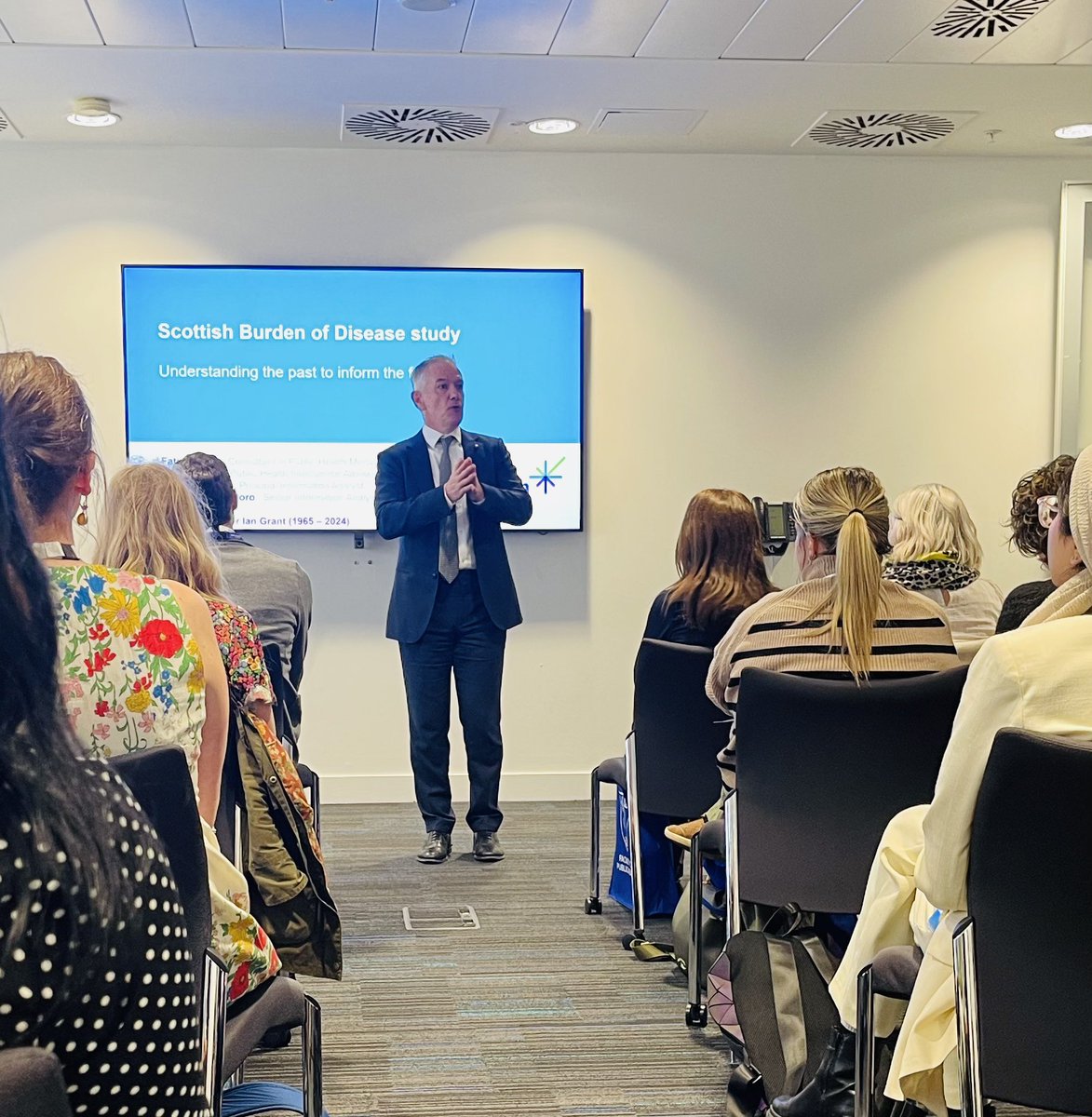 “Understanding the past to inform the future” - @DrGregorSmith opens this afternoons session sharing the Scottish Burden of Disease alongside @P_H_S_Official colleagues @fatimlakha and Eilidh Fletcher #SBoD #ScotPH24 #Prevention