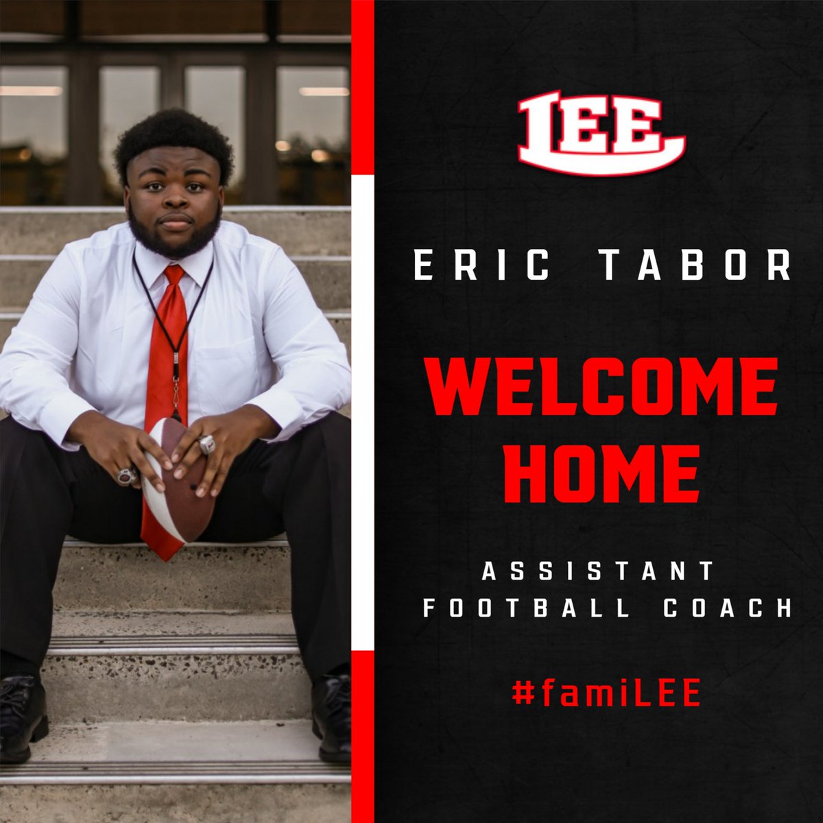 💥 We are glad to Welcome Coach @EricTabor2 back Home to the #famiLEE 💥