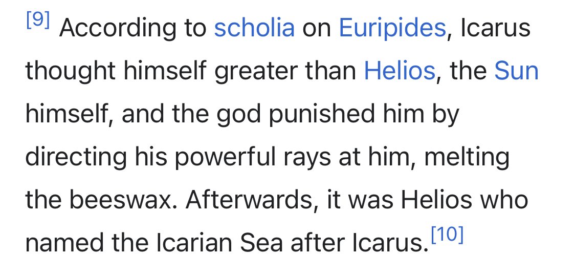 🚨ATTENTION🚨 [#ONEPIECE1114]

🪽When researching about Icarus i think of Laffite for some reason.

🪽Icarus flying to close to the sun.

🪽His wings using a metal frame out beeswax. Beeswax aka beehive. The Blackbeard headquarters.

🪽Also he thought of himself greater than