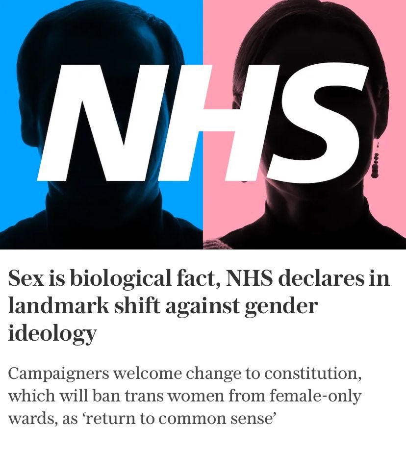 El sexe és un fet biològic. L'NHS (sistema nacional de salut britànic) fa una declaració de canvi històric contra la ideologia de gènere