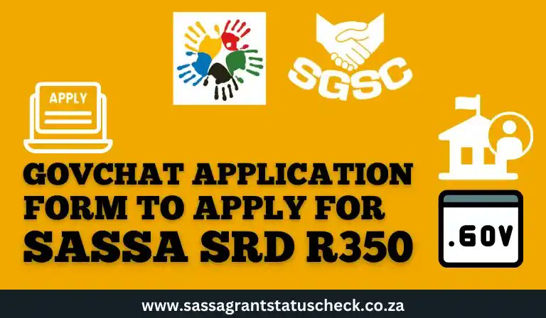 Apply for SASSA Grants hassle-free with GovChat App! Skip long queues and apply online. Download the app, follow simple steps, and submit your SRD grant application. Read more: sassagrantstatuscheck.co.za/sassa-govchat-…

#SASSA #SGSC #SASSACares #GovChat #SRDGrant #ApplicationProcess #SASSAGrant