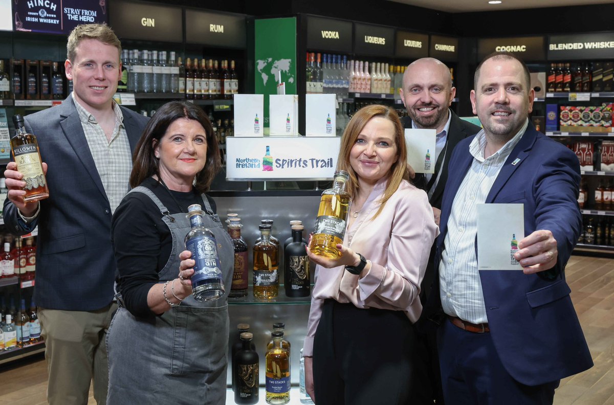Tourism NI’s Spirt and Distillery Passport embraced by Aelia Duty Free at @belfastairport. The NI Spirits Trail is a collection of 14 unique distillery-led experiences, celebrating the region’s world class spirits. Find out more at tourismni.com/news/pick-up-a…