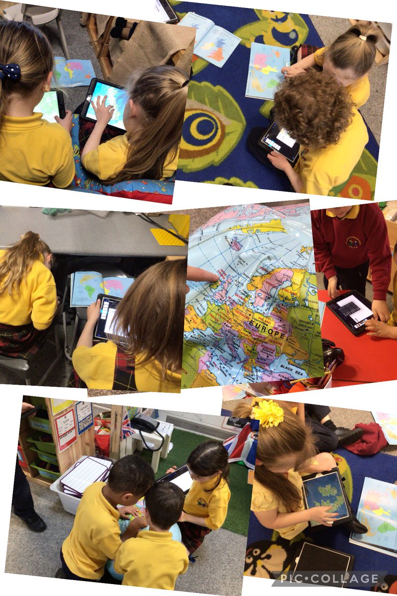 Learning to find the United Kingdom on different maps this afternoon! @googlemaps @HGJournal @StJamesChorley