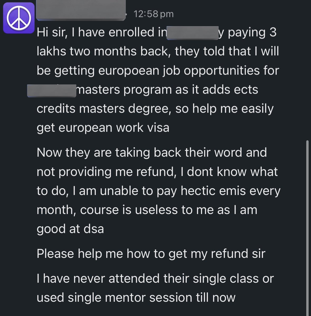 People need to understand that paying upfront for courses where they are enrolling just for opportunities thing is the worst thing you can get into. If you are paying for content, it’s your call, if you feel 2/3L if payable for the value they add, I have no issues there. Your…