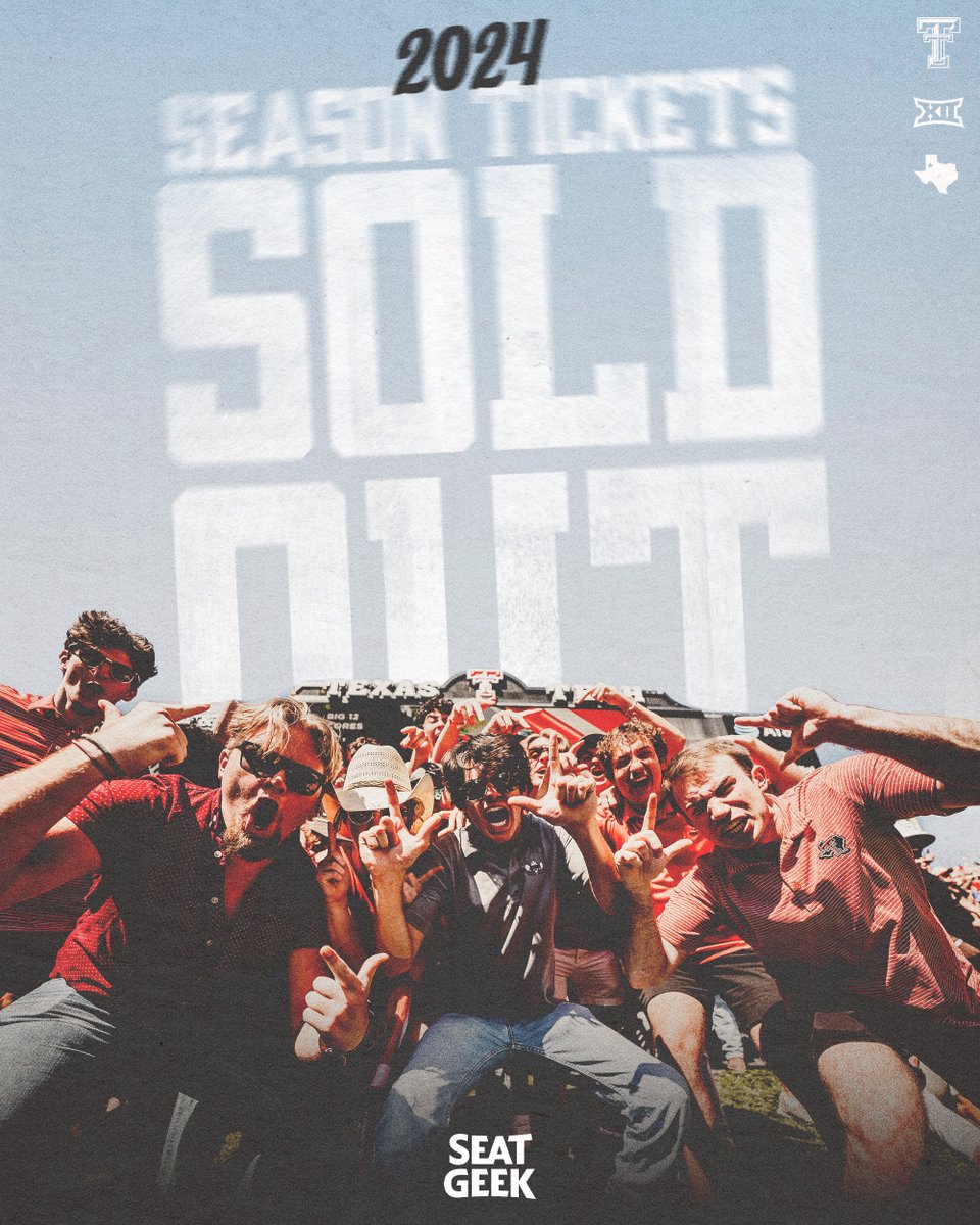 For the second-consecutive season, season tickets are officially SOLD OUT. 📈 #WreckEm | @SeatGeek