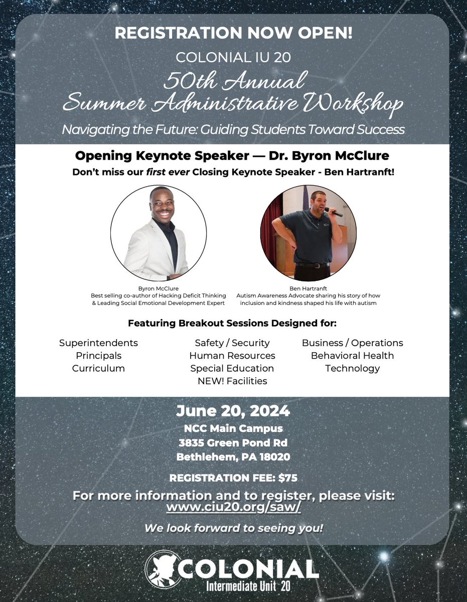 Registration for our 50th Annual SAW is open! Please visit ciu20.org/saw/ for more information.